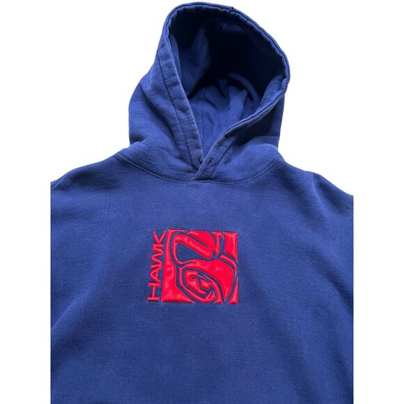 Y2K Tony Hawk Hoodie Mens Medium Blue/Red Grunge Skate Surf baggy / retro 2000’s - Picture 2 of 11